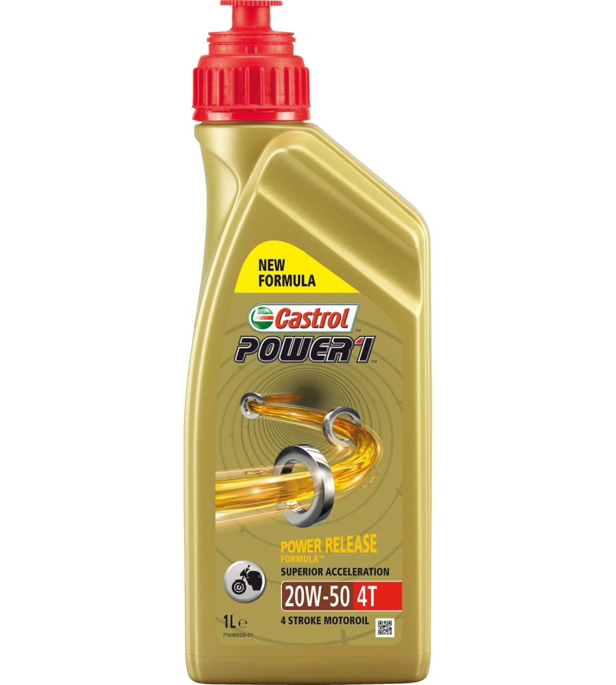 Olio motore lubrificante moto 4t power 1 20w50 1l  oil